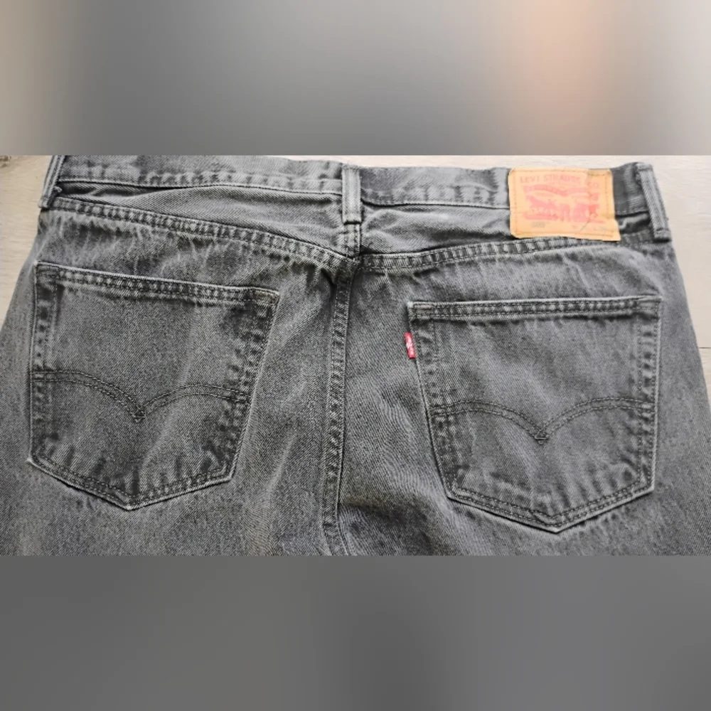 Levi's 505 100% Cotton Denim Jeans Black Men's Reg Sz W36 L 36 Straight Leg